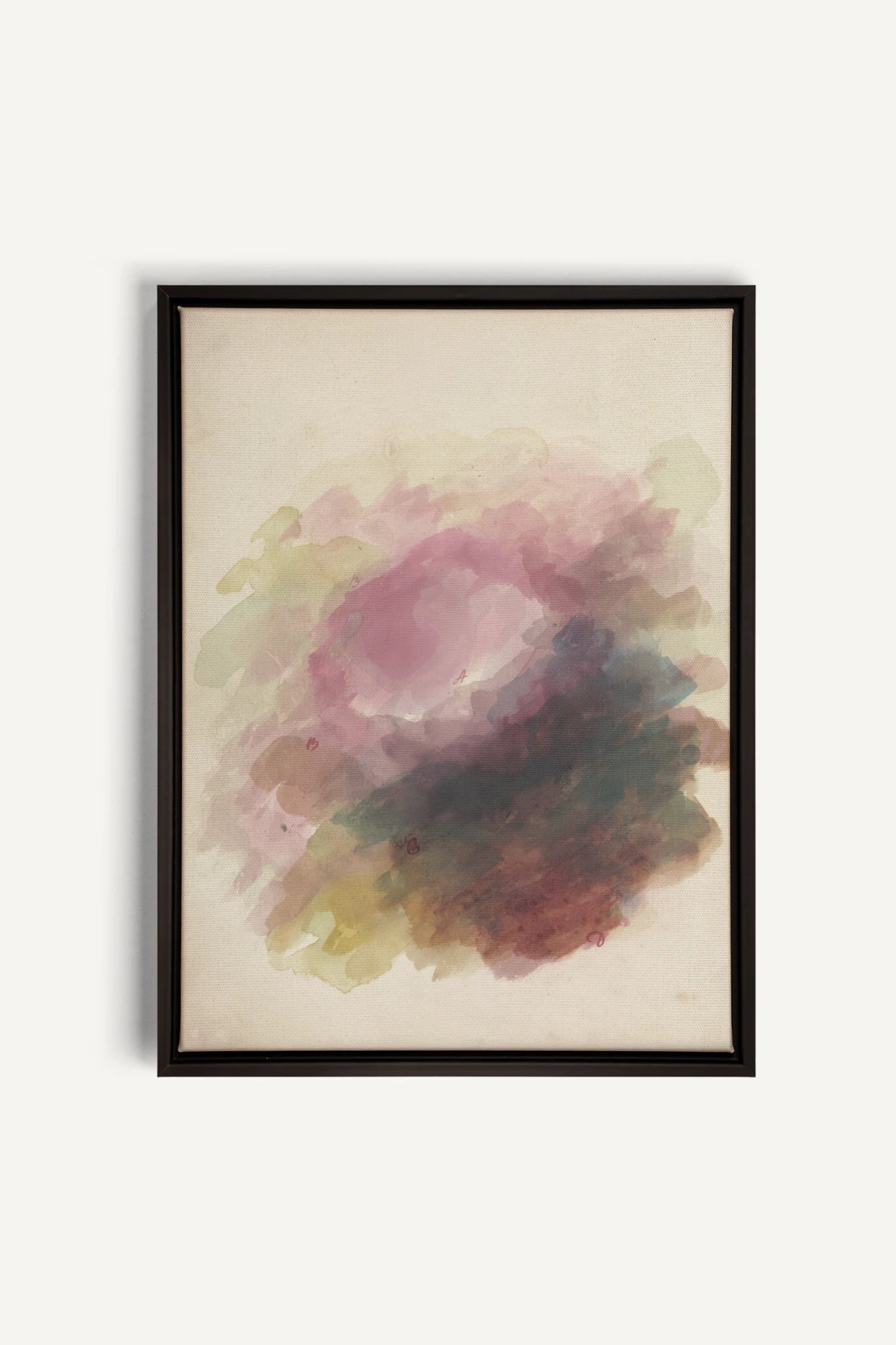 PLUM GARDEN, Oeuvre sur toile étirée, encadré Noir