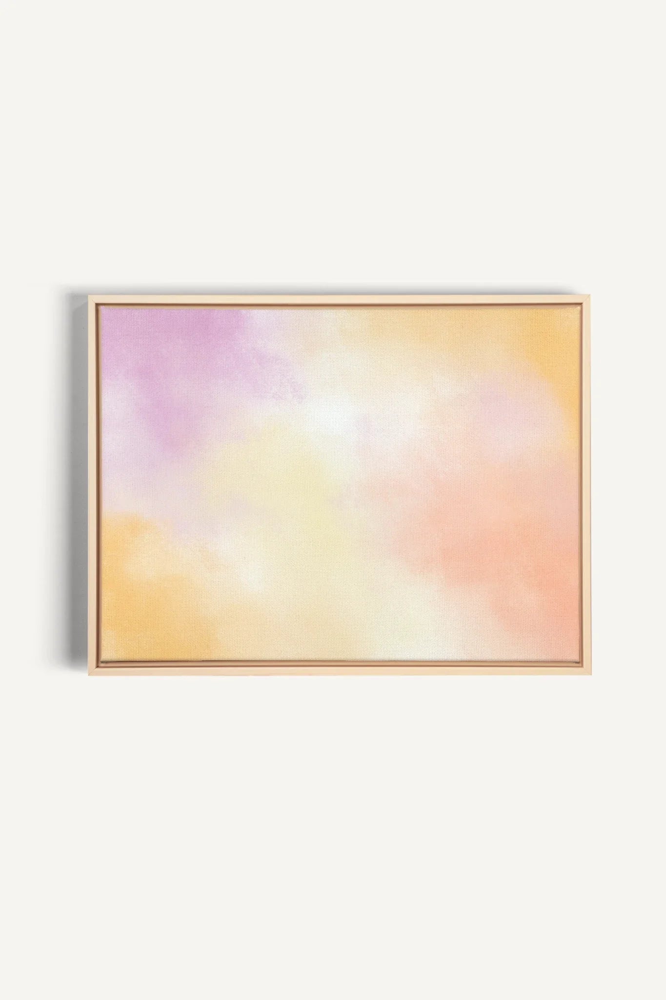 OLEKA CANVAS - POWDERED GLOW, Oeuvre sur toile étirée, encadré Naturel Clair