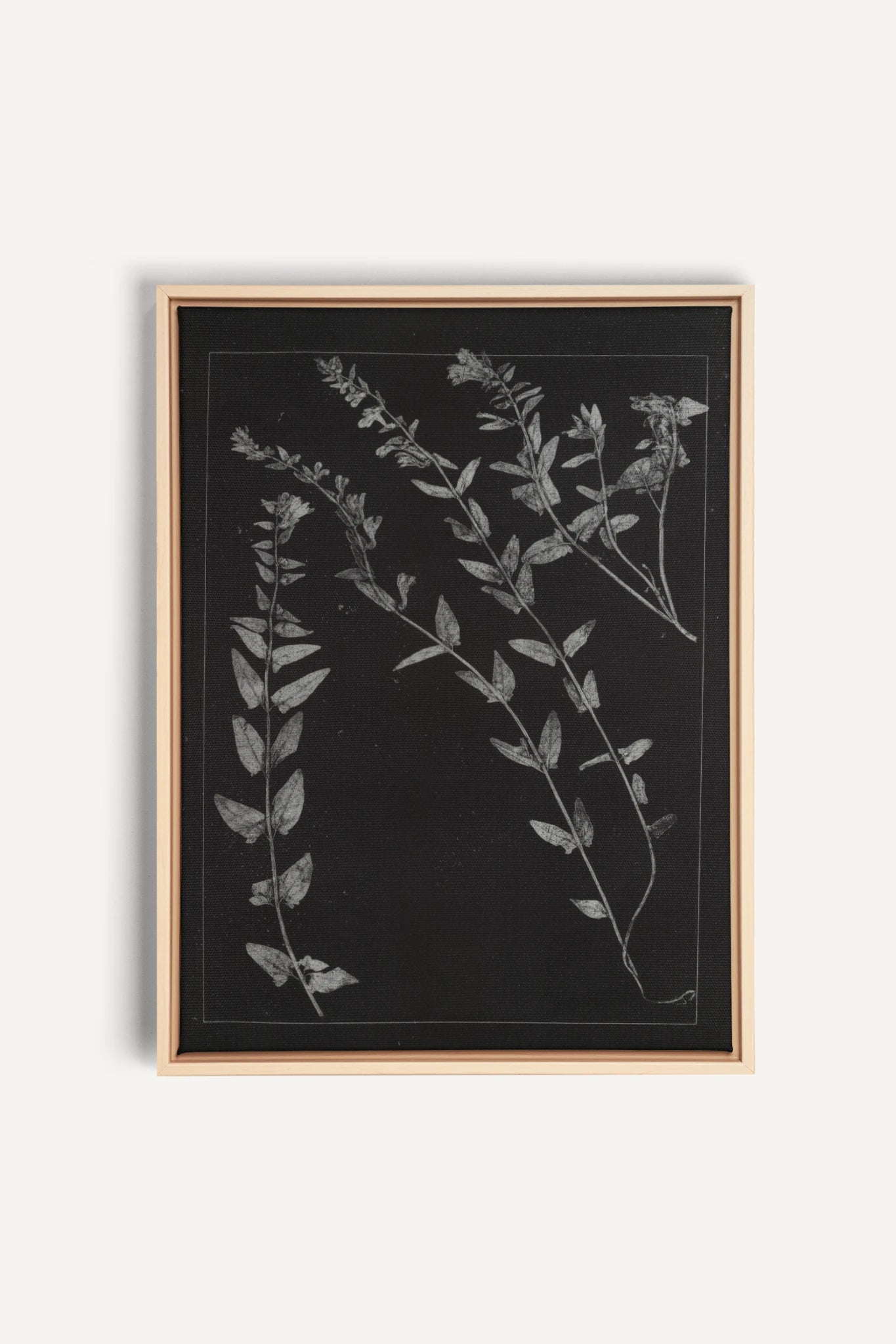 PRESSED MEMORIES, Oeuvre sur toile étirée, encadré Naturel Clair