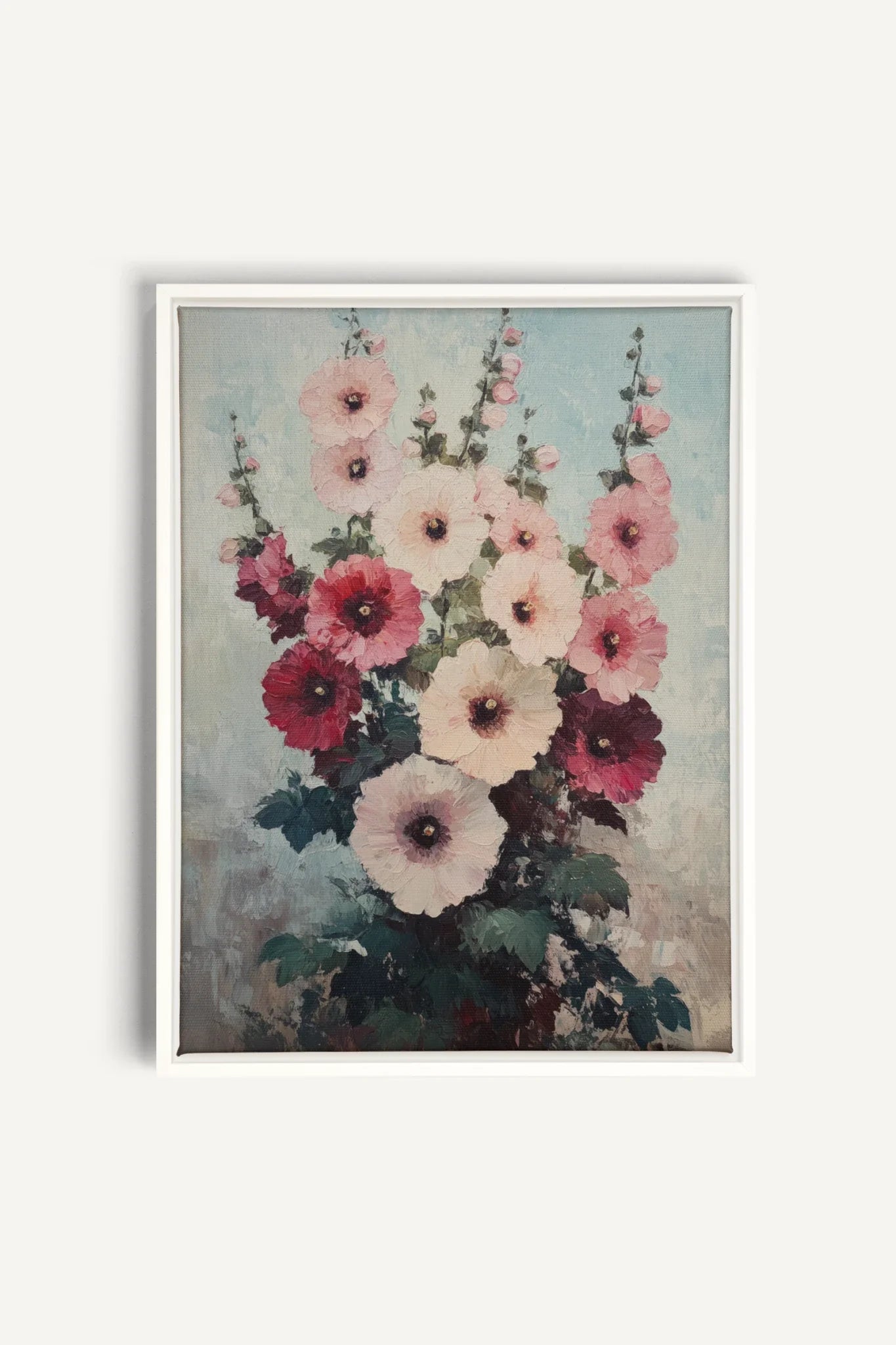 OLEKA CANVAS - ROSEWATER DREAM, Oeuvre sur toile étirée, encadré Blanc