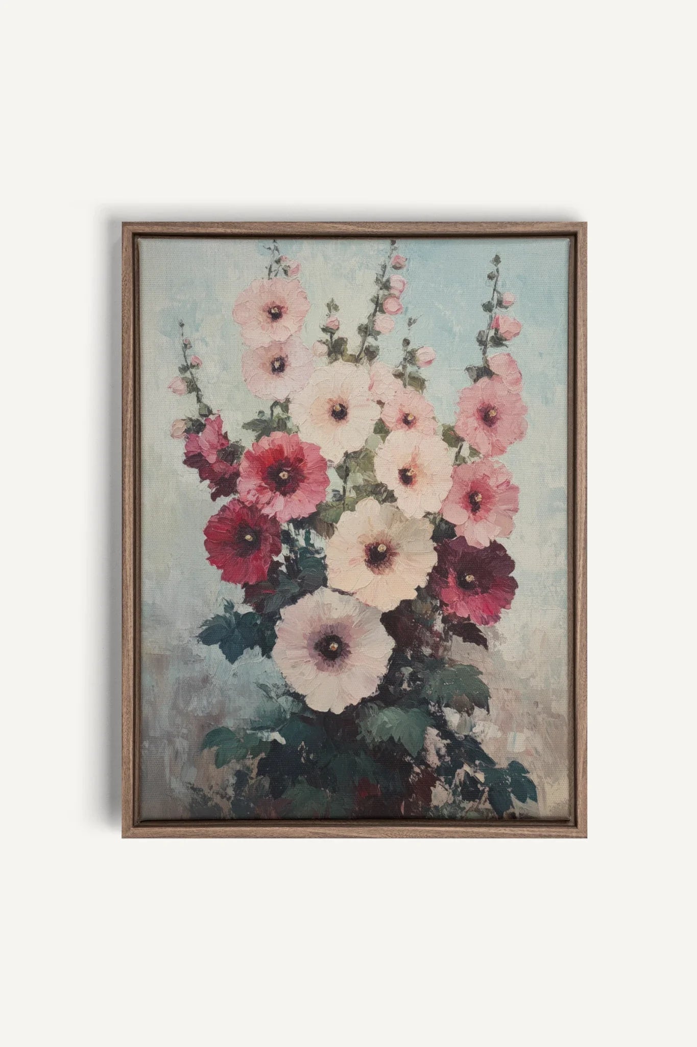OLEKA CANVAS - ROSEWATER DREAM, Oeuvre sur toile étirée, encadré Brun Chêne
