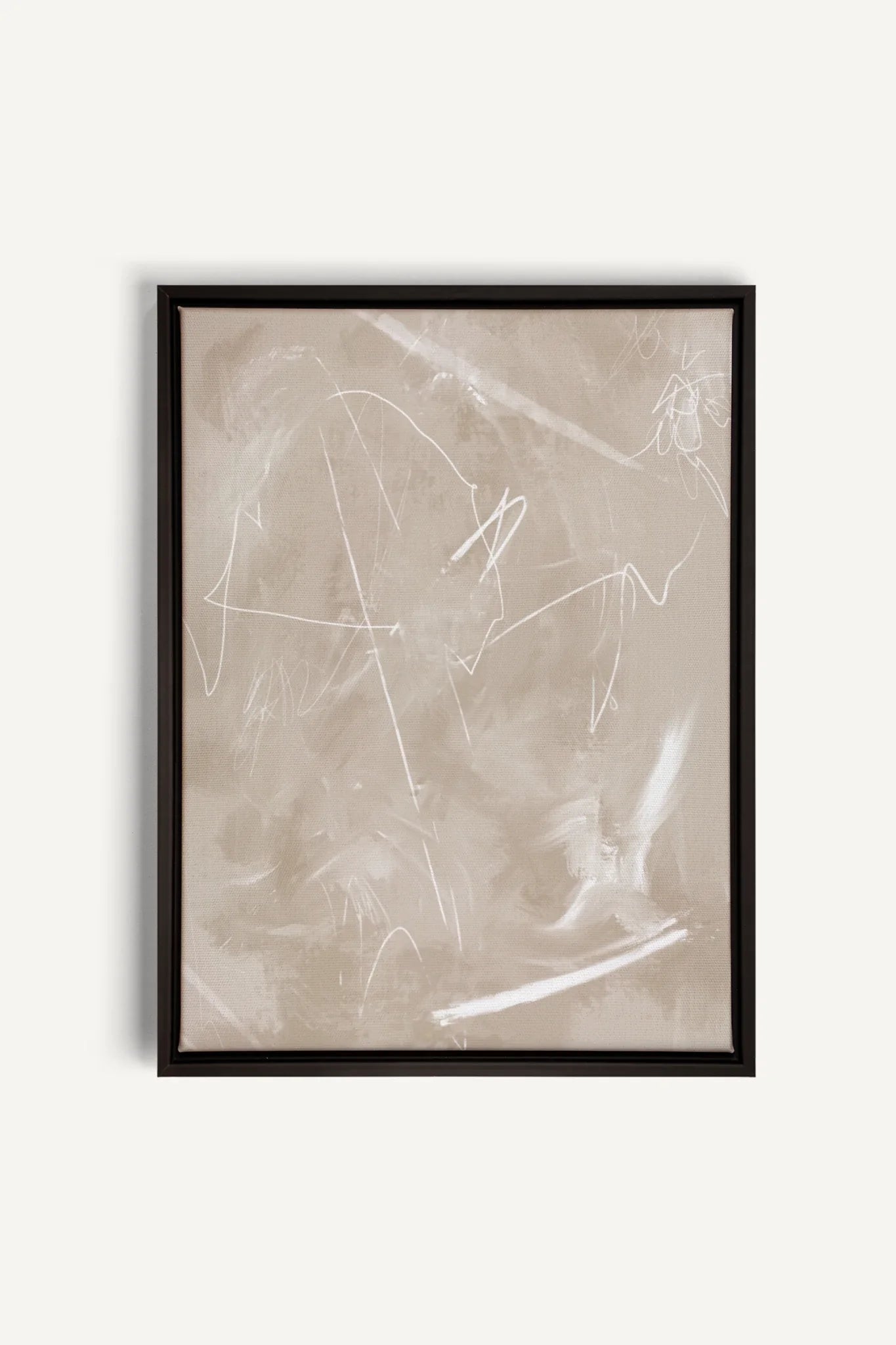 OLEKA CANVAS - SABLE ÉTOILÉ, Oeuvre sur toile étirée, encadré Noir