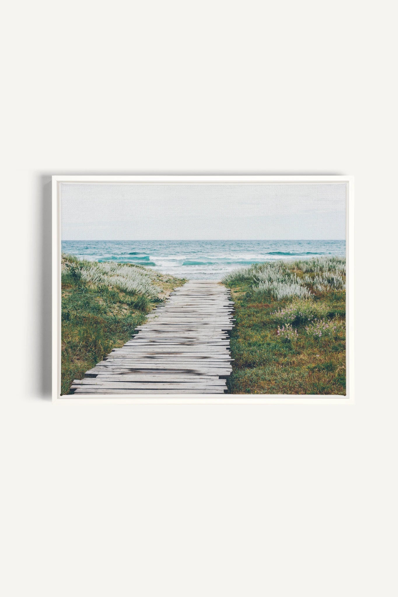 SALT AIR, Work on stretched canvas, framed White