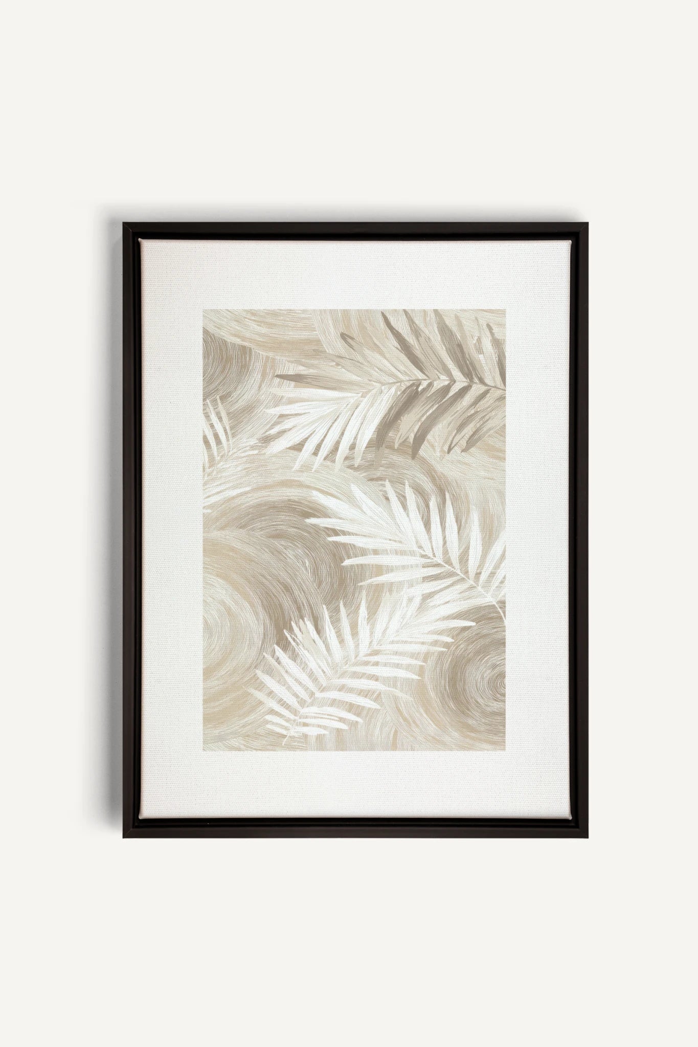 SAND PALM, Oeuvre sur toile étirée, encadré Noir