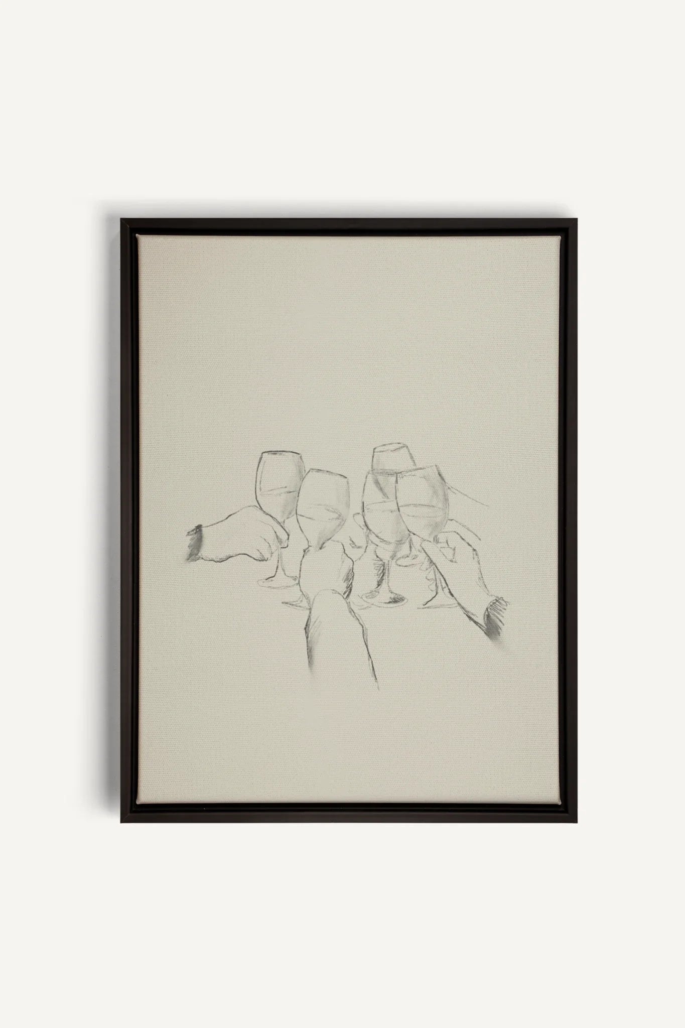 OLEKA CANVAS - SANTÉ!, Oeuvre sur toile étirée, encadré Noir