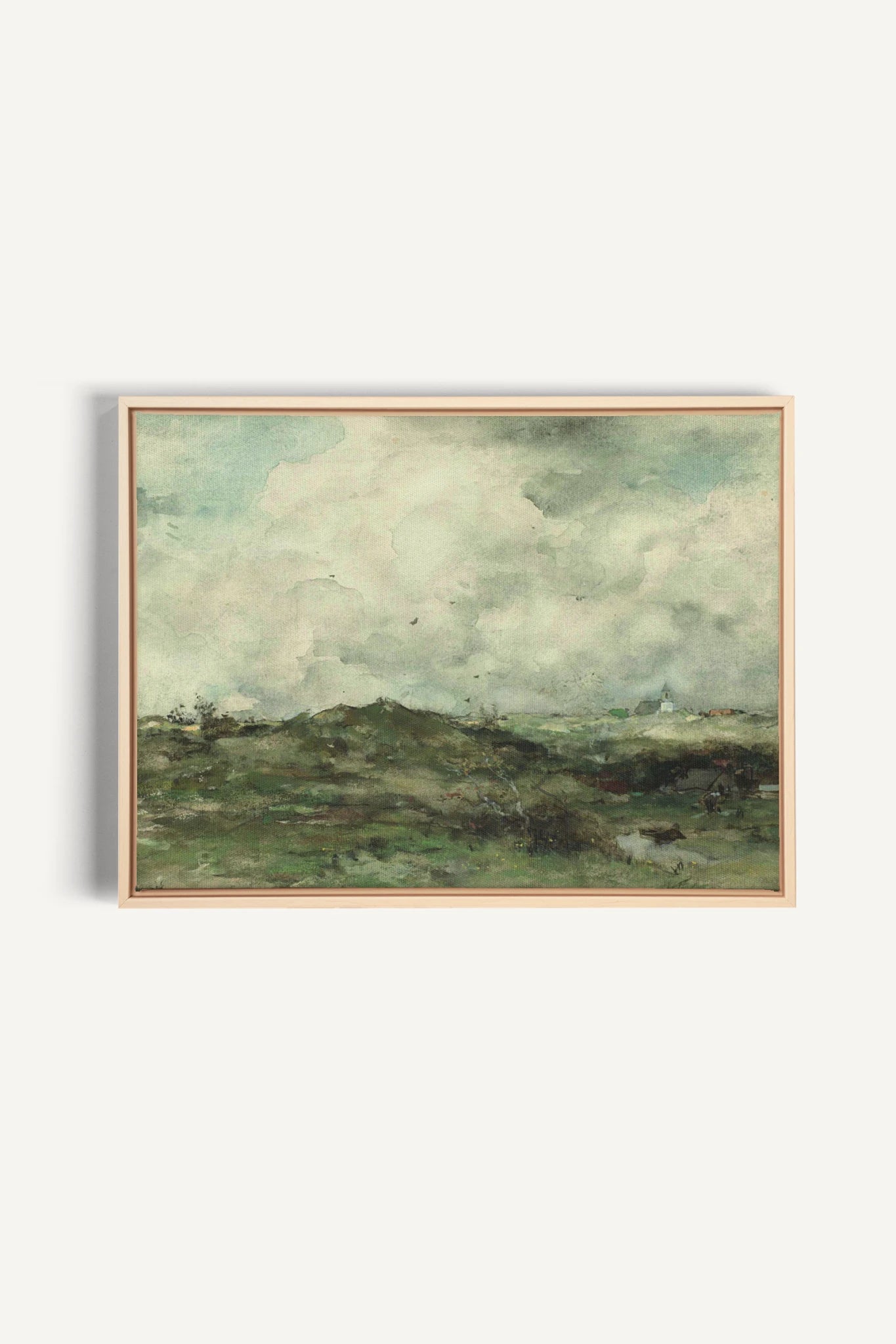 SHORELINE, Artwork on stretched canvas, framed Natural Light