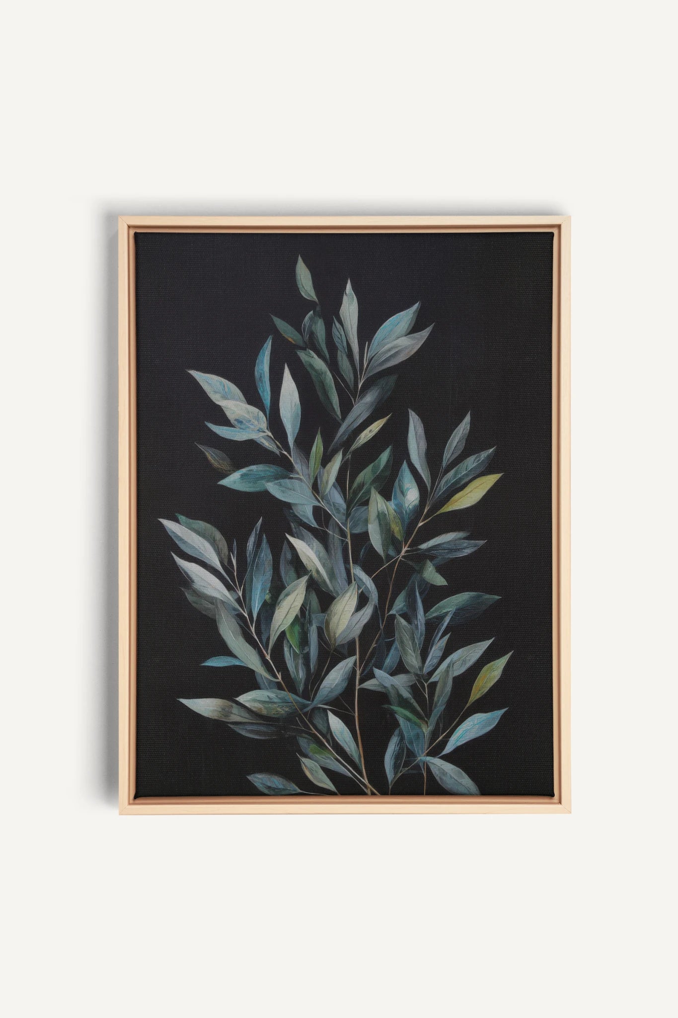 SILENCE BORÉAL, Oeuvre sur toile étirée, encadré Naturel Clair