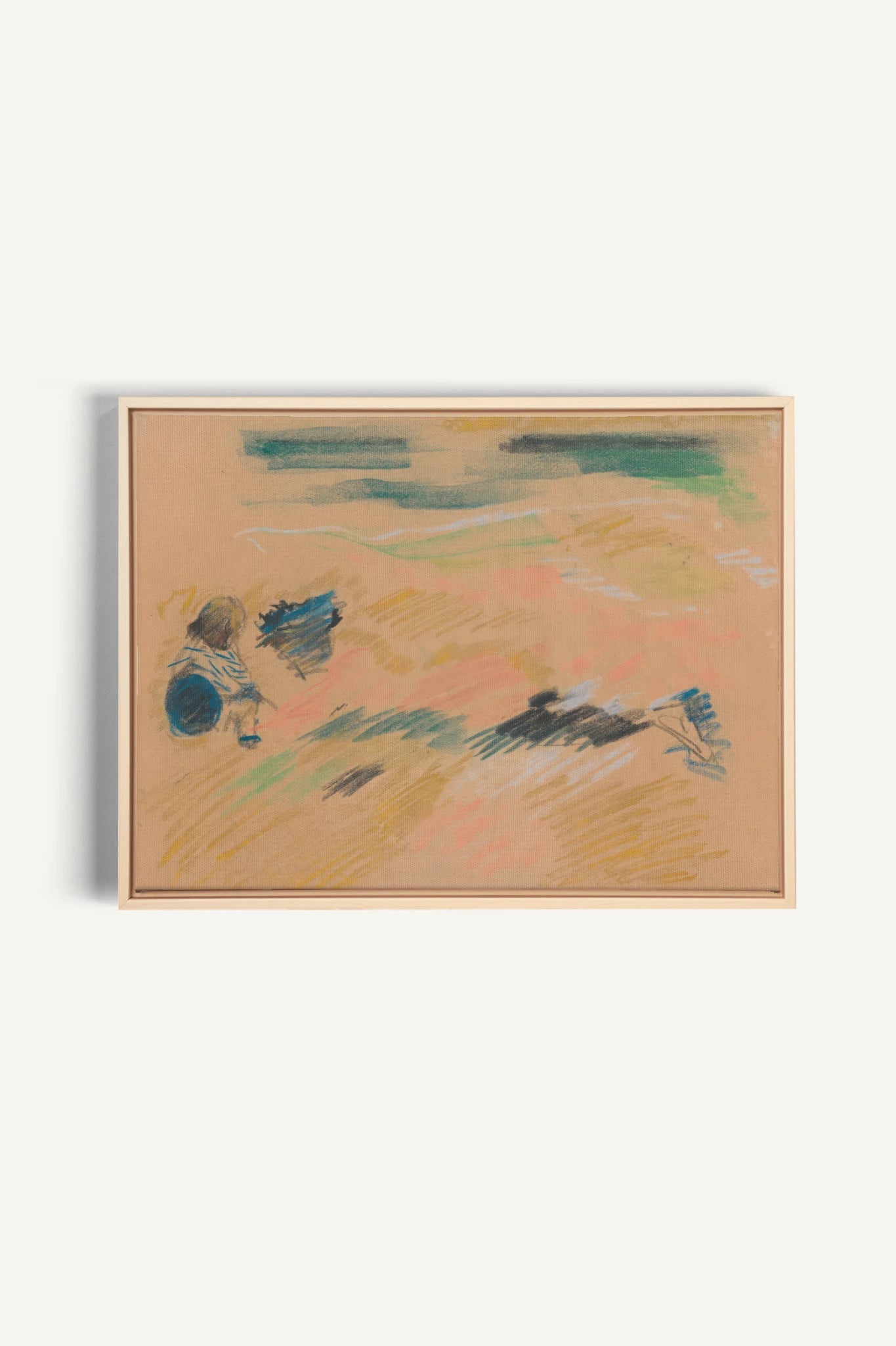 SKETCH OF LIGHT, Oeuvre sur toile étirée, encadré Naturel Clair