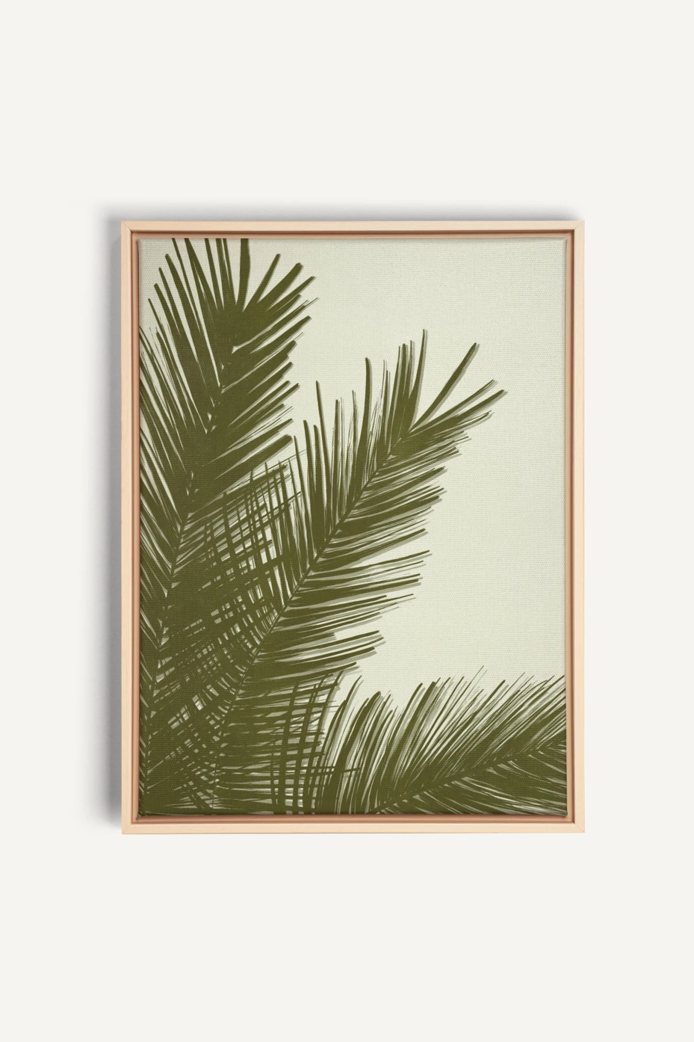 SOUFFLE TROPICAL, Oeuvre sur toile étirée, encadré Naturel Clair