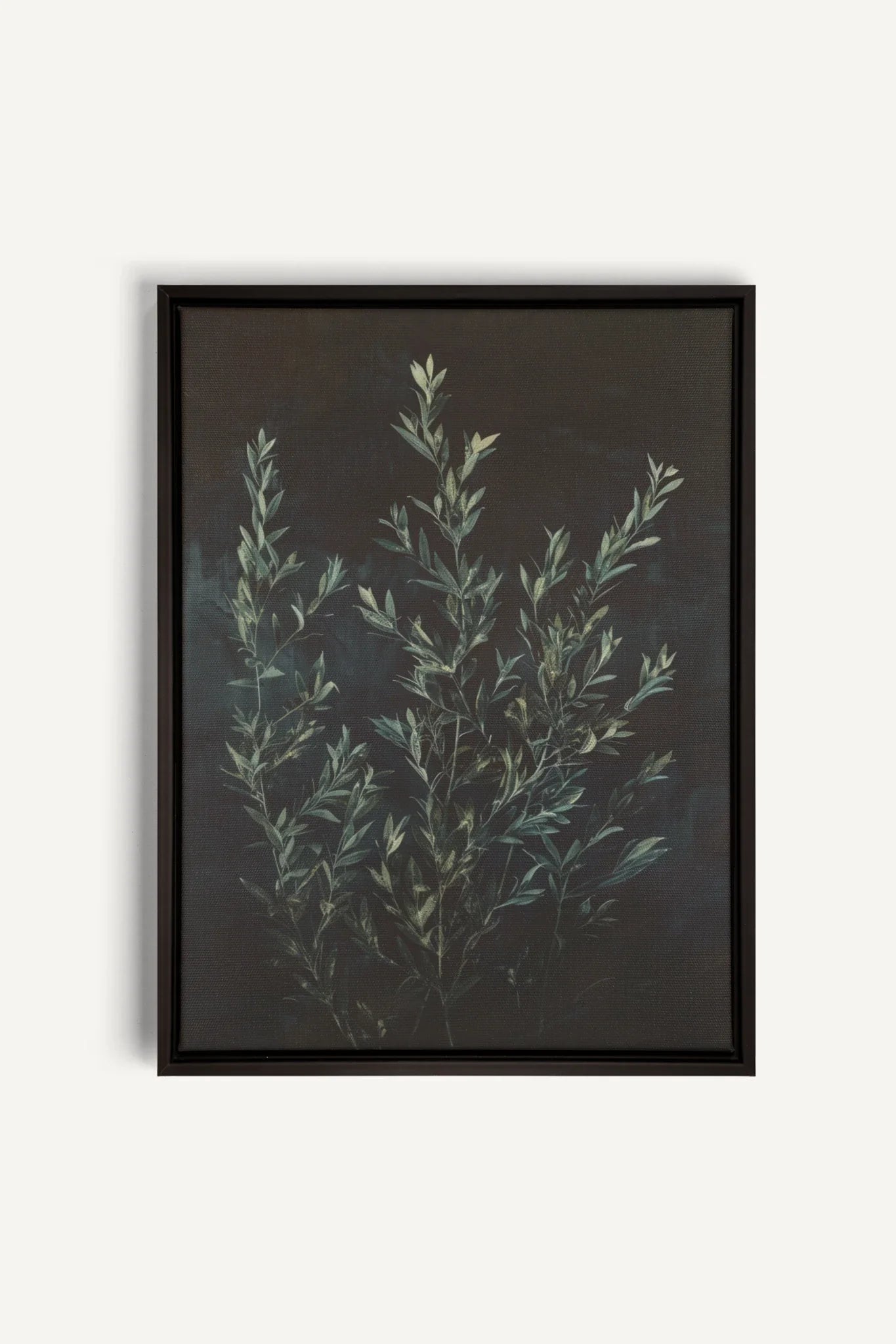 OLEKA CANVAS - SOUS-BOIS, Oeuvre sur toile étirée, encadré Noir