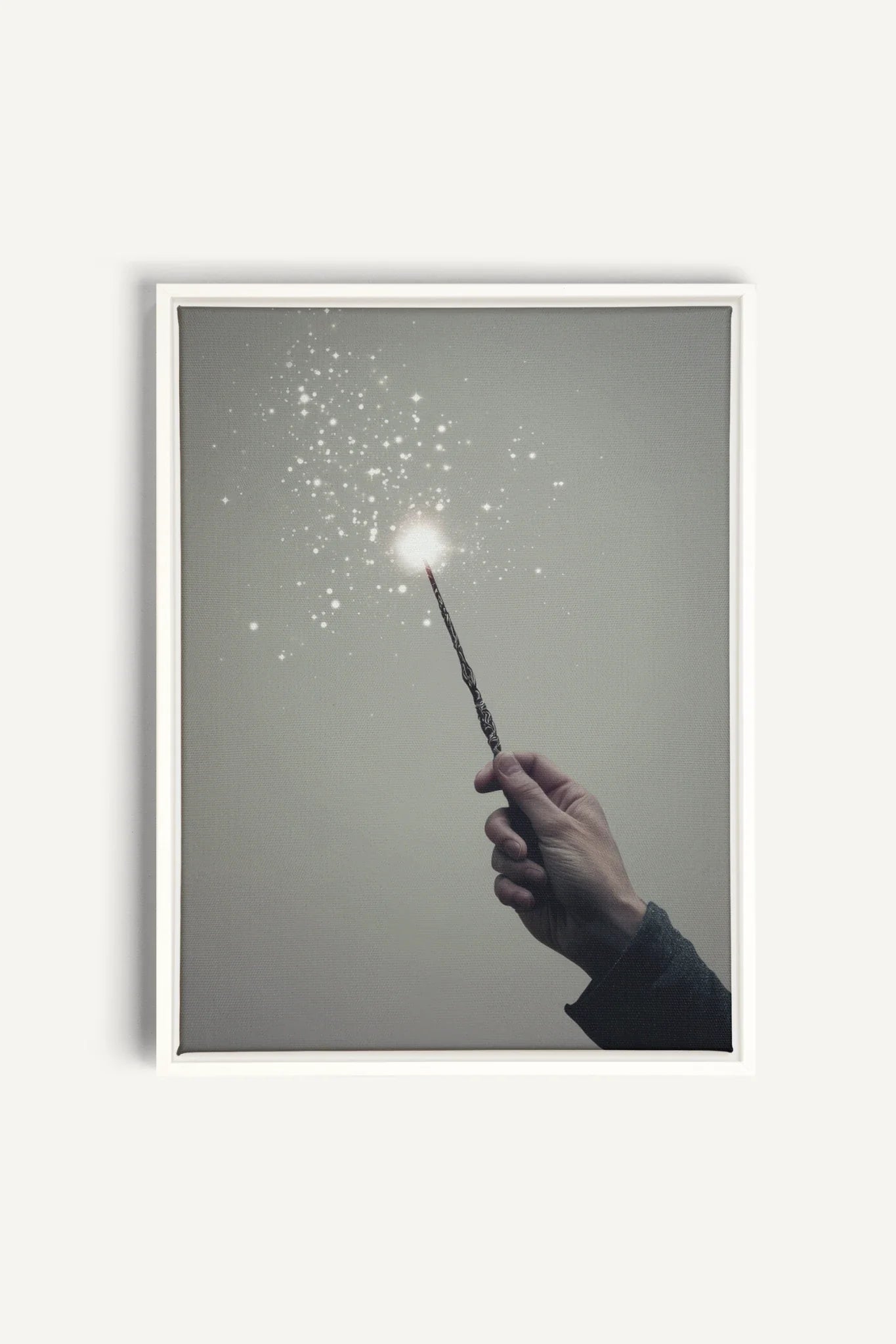 OLEKA CANVAS - SPARK OF MAGIC, Oeuvre sur toile étirée, encadré Blanc