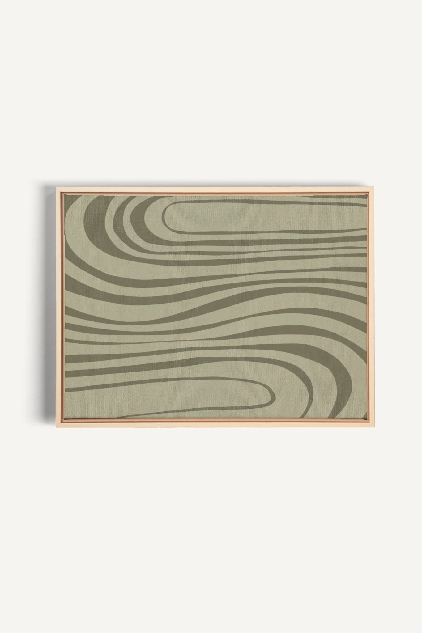 OLEKA CANVAS - STREAMLINES, Oeuvre sur toile étirée, encadré Naturel Clair