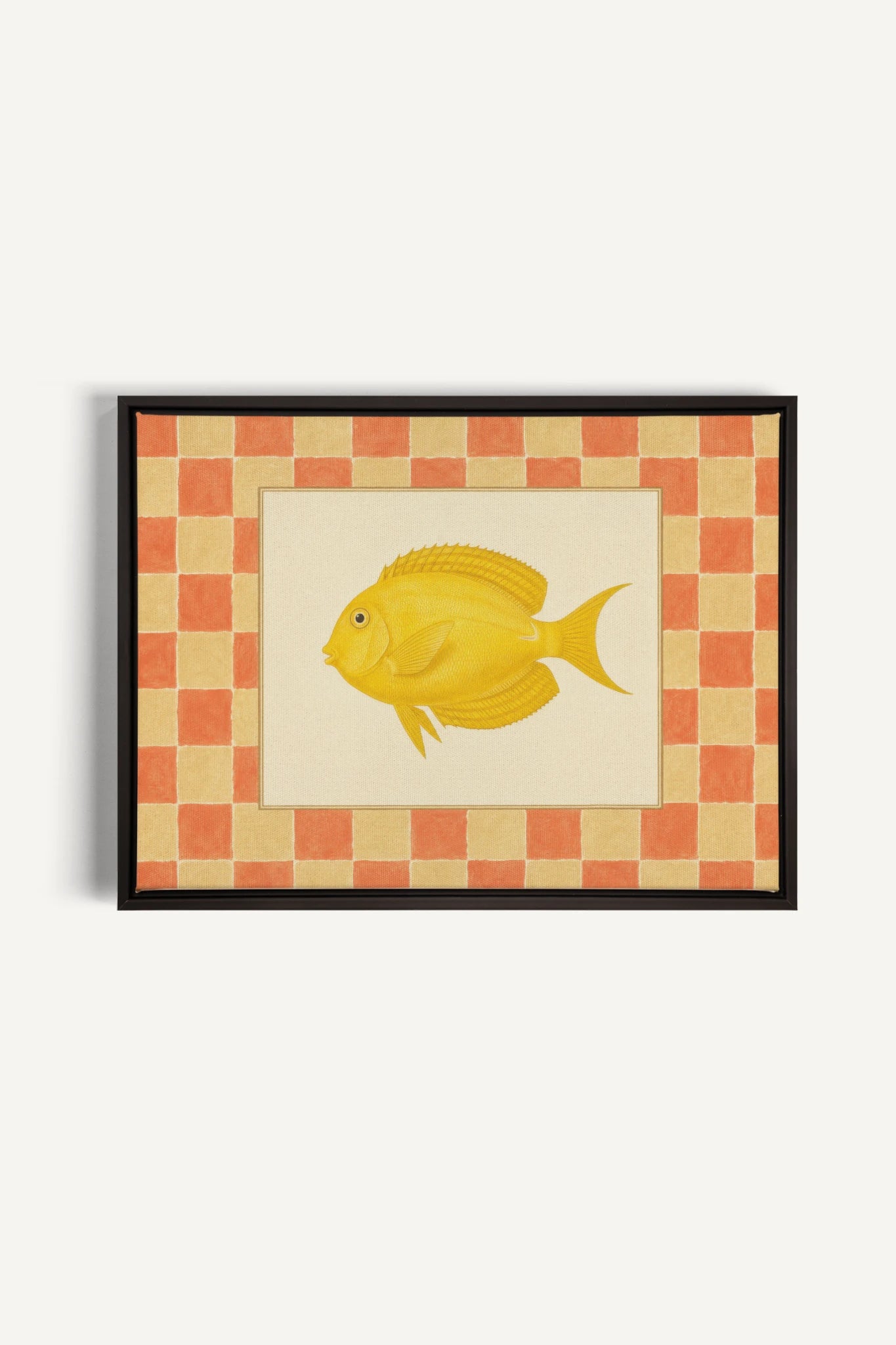 SUNLIT FISH, Oeuvre sur toile étirée, encadré Noir