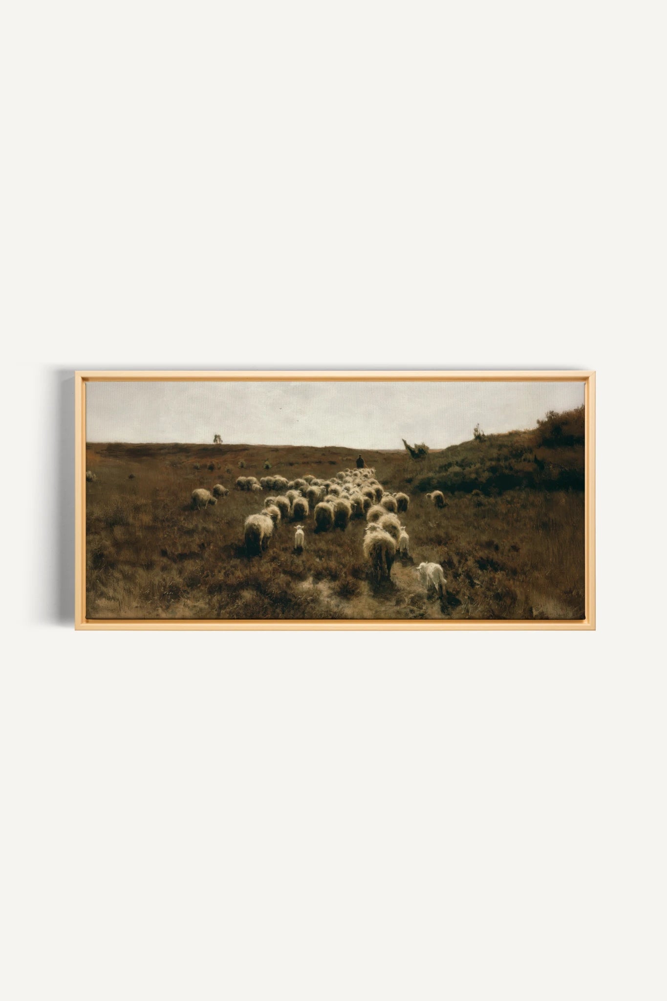 SOUFFLE DES PRÉS, Work on stretched canvas, framed Naturel Clair