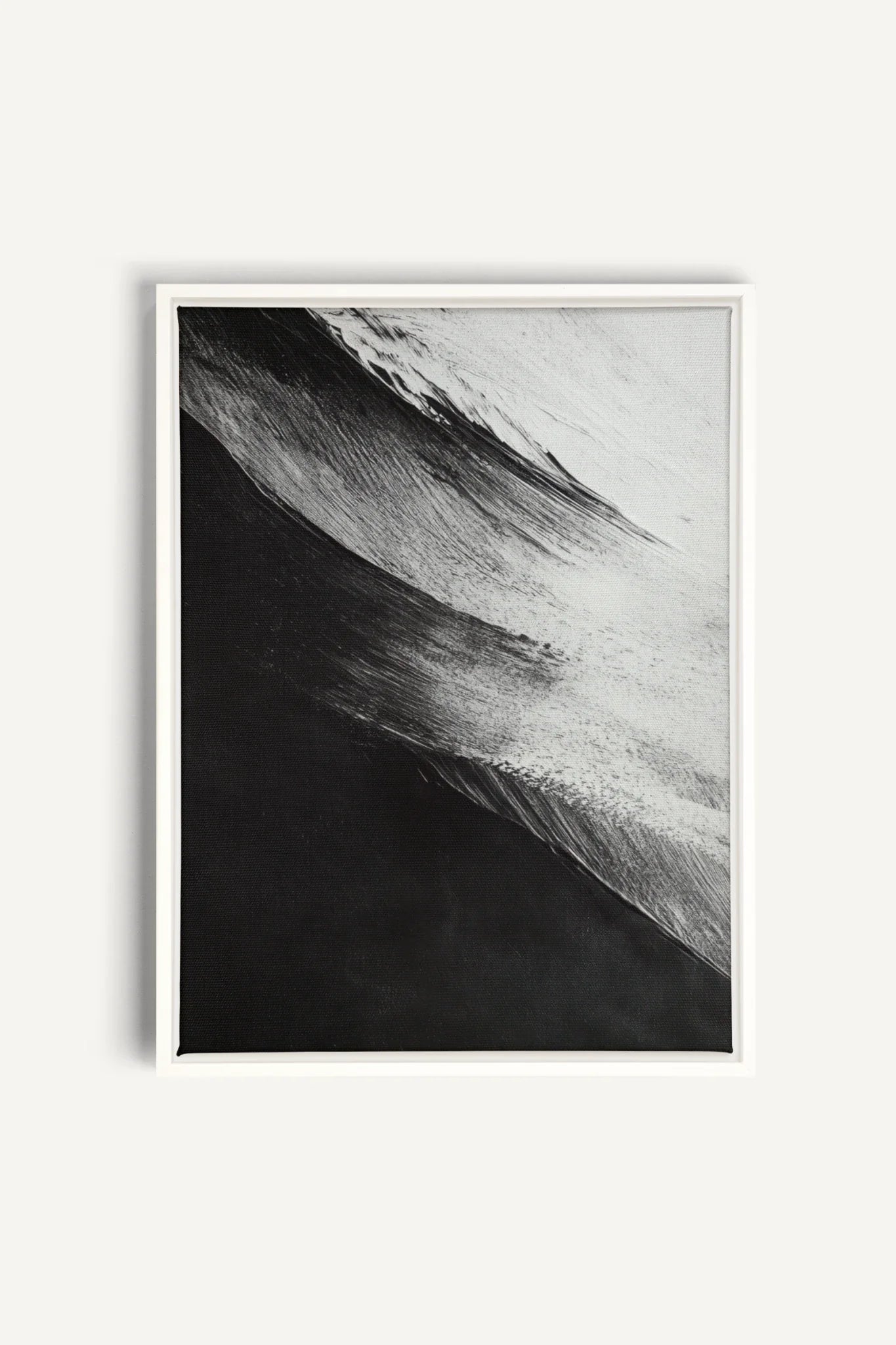 OLEKA CANVAS - TIDE OF SHADOWS, Oeuvre sur toile étirée, encadré Blanc