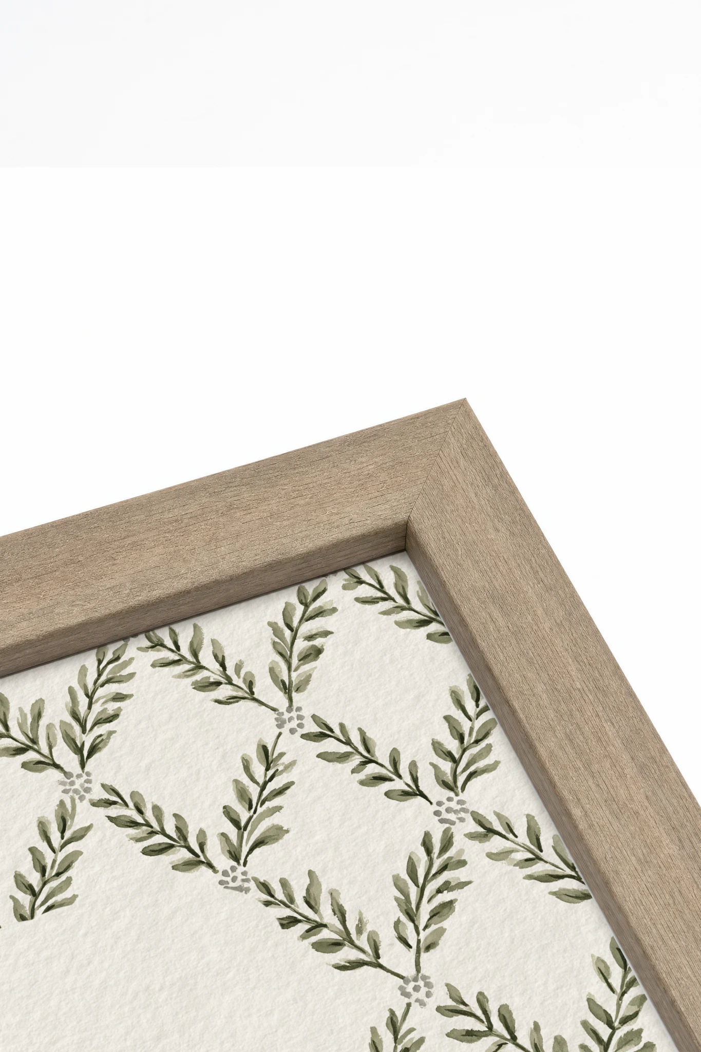 TINY WILD THINGS, Work on canvas, oak brown frame