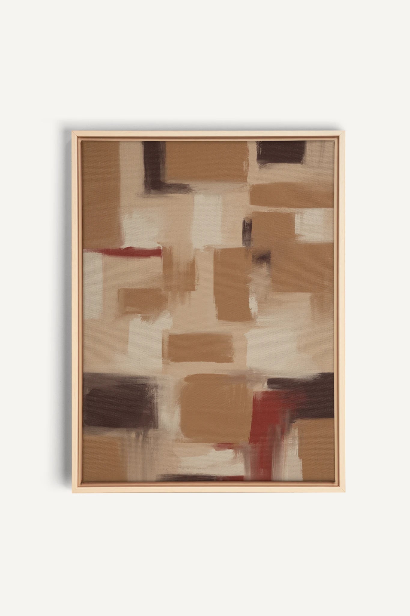 TRAITS, Artwork on stretched canvas, framed Natural Light