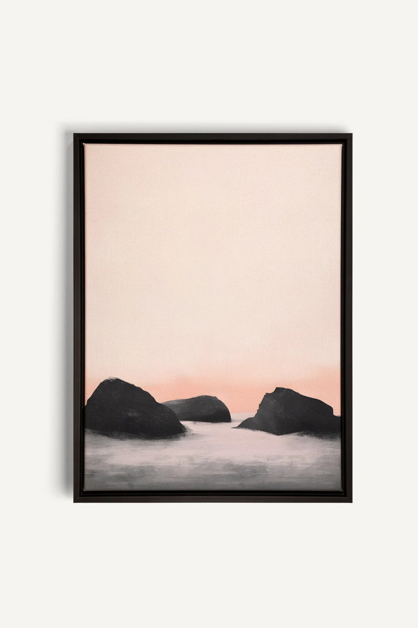 OLEKA CANVAS - TWILIGHT GLOW, Oeuvre sur toile étirée, encadré Noir