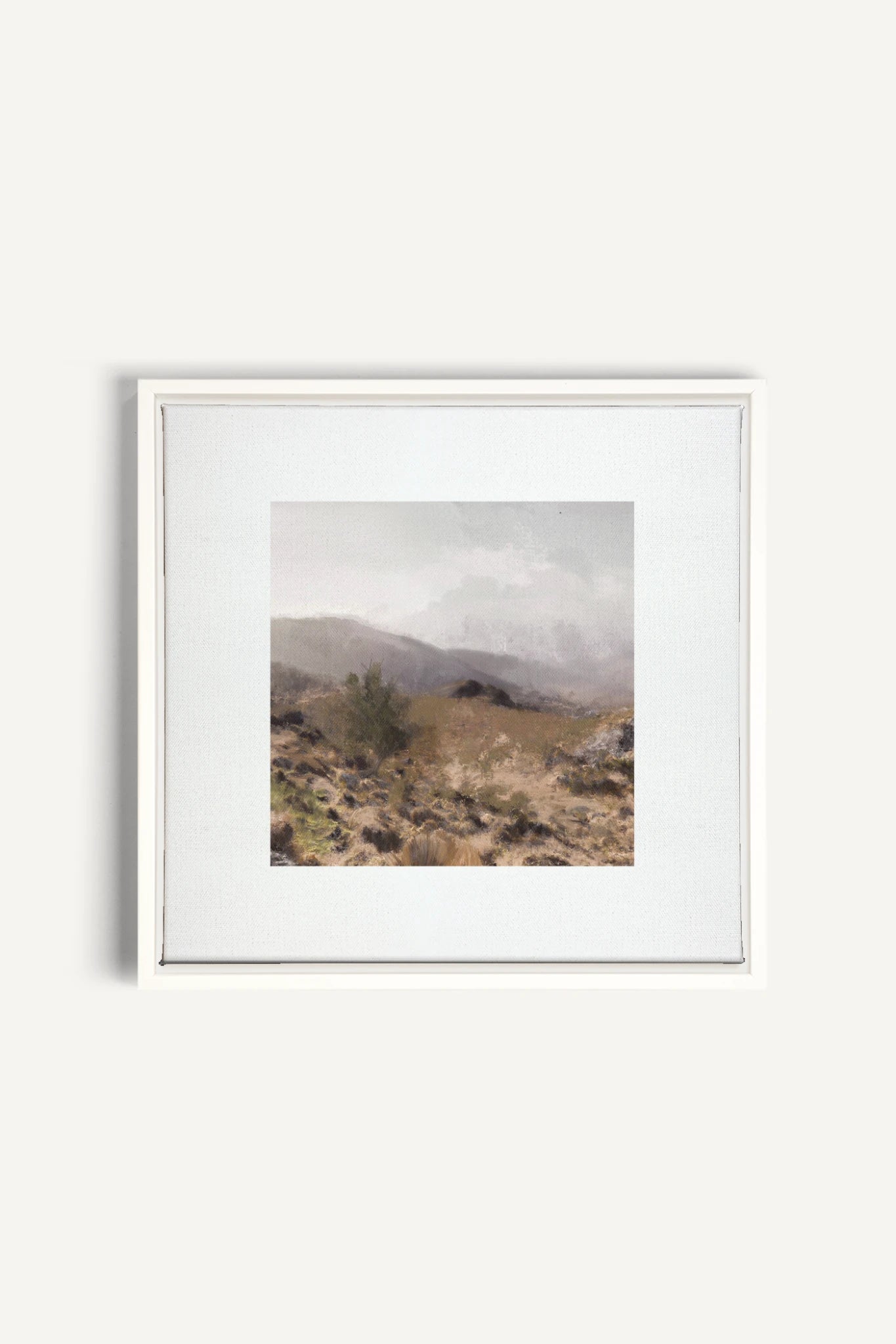 IRISH WILDERNESS, Artwork on stretched canvas, framed in white