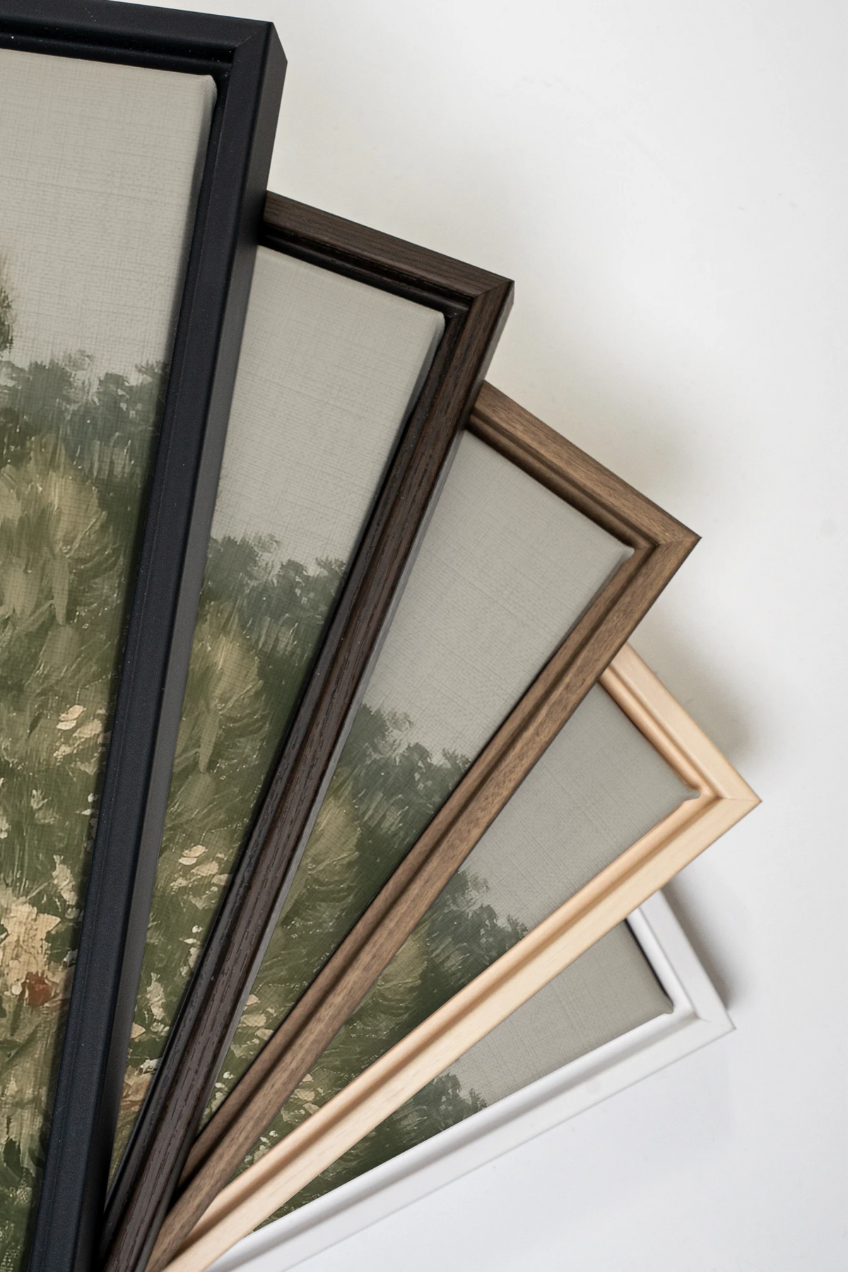 WILD MEADOW, Artwork on stretched canvas, Light Natural frame