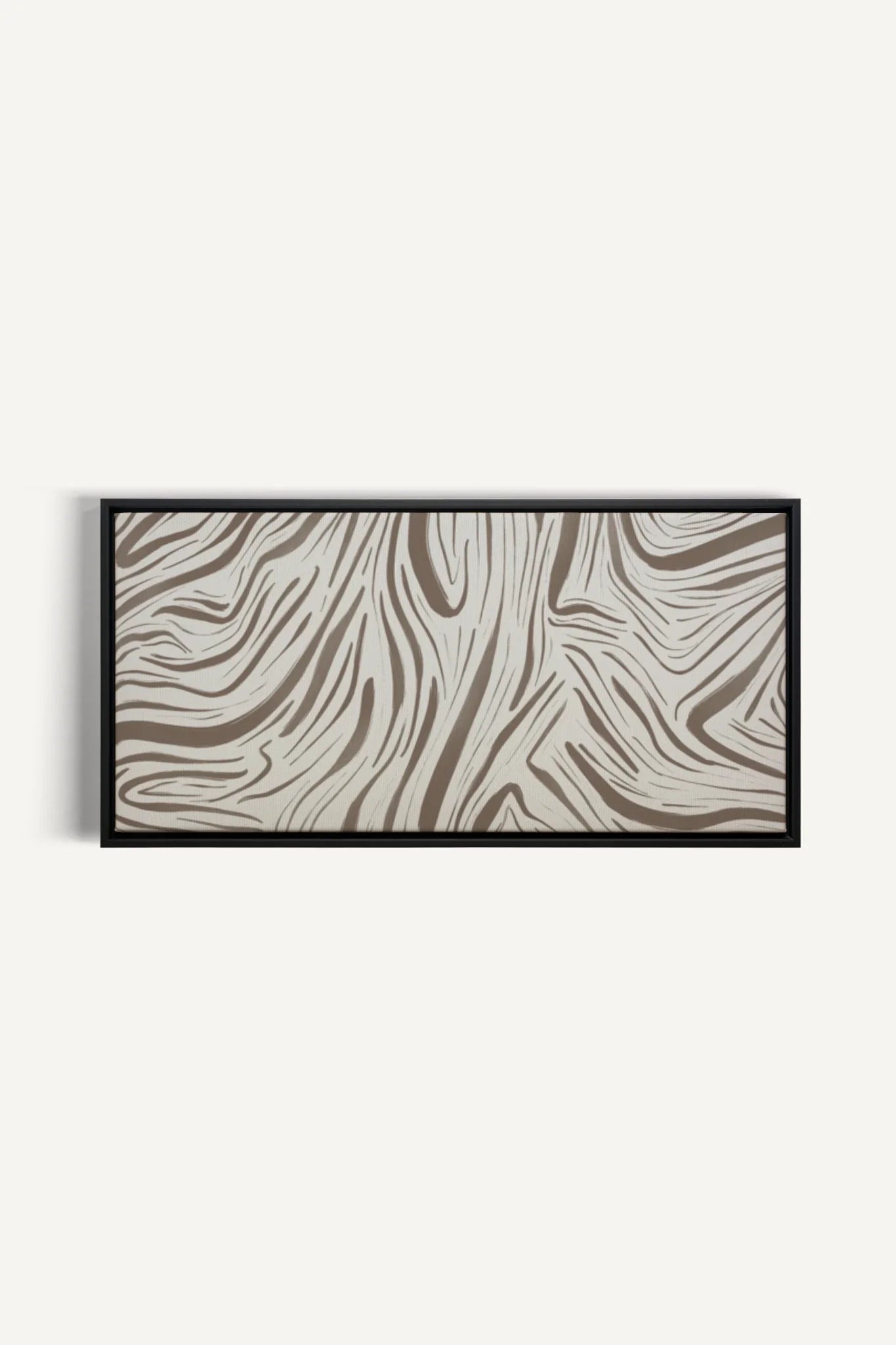 OLEKA CANVAS - WILD WAVES, Oeuvre sur toile étirée, encadré Noir