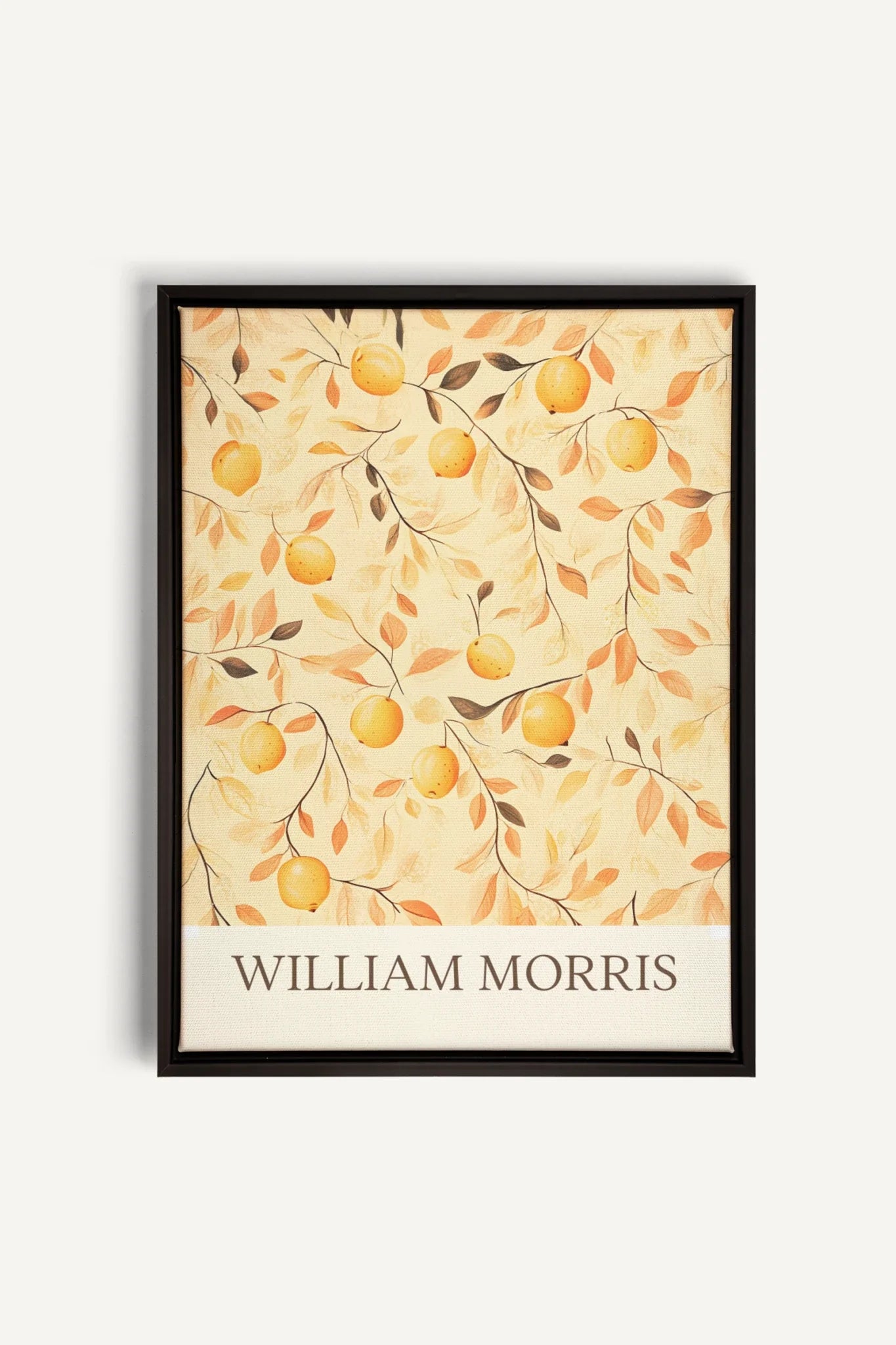 OLEKA CANVAS - WILLIAM MORRIS II, Oeuvre sur toile étirée, encadré Noir