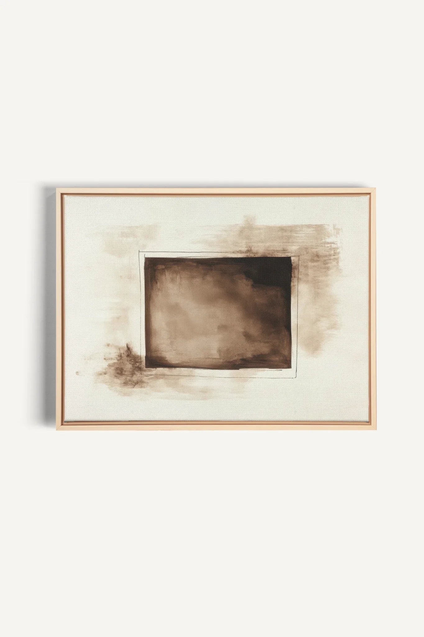 OLEKA CANVAS - WINDOW TO THE PAST, Oeuvre sur toile étirée, encadré Naturel Clair