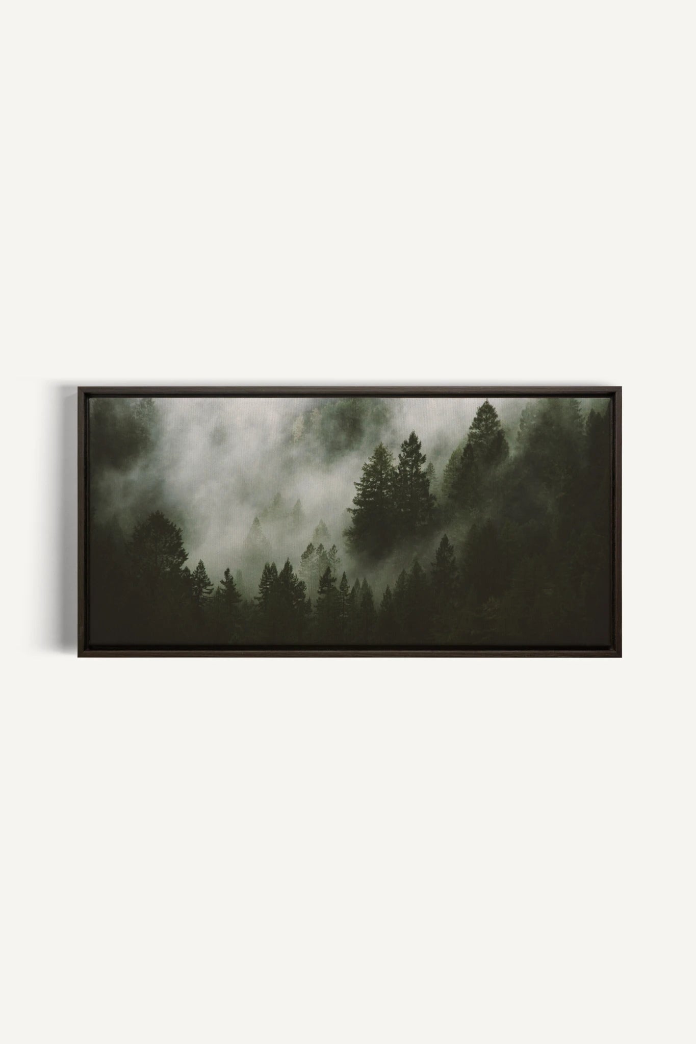 WOODLAND VEIL, Oeuvre sur toile étirée, encadré Brun Noyer