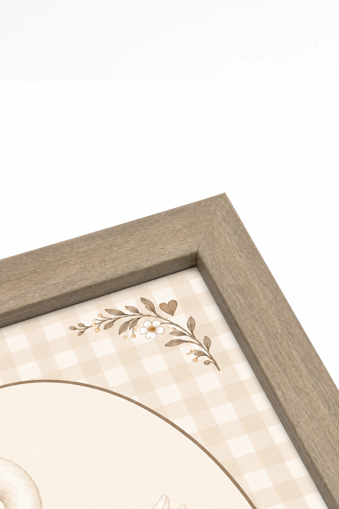 YOU ARE SO LOVED, Painting on rigid canvas, framed in brown oak