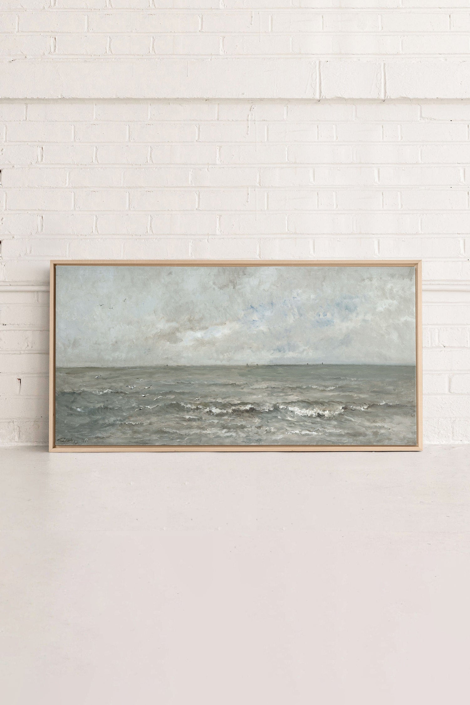OLEKA CANVAS - SIGNATURE SEASCAPE, Oeuvre sur toile étirée, encadré Naturel Clair