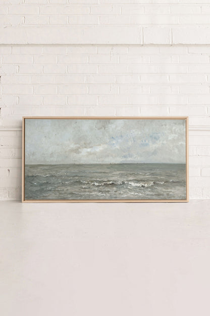 OLEKA CANVAS - SIGNATURE SEASCAPE, Oeuvre sur toile étirée, encadré Naturel Clair