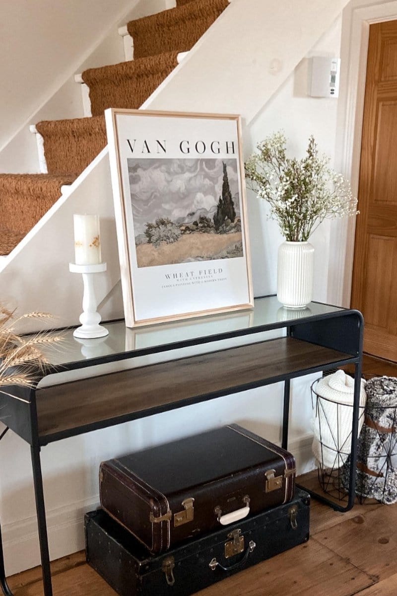 OLEKA CANVAS - WHEATS FIELD, Oeuvre sur toile étirée, encadré Naturel Clair