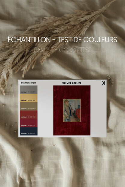 VELVET ATELIER, Work on canvas, framed signature Atelier Dansereau