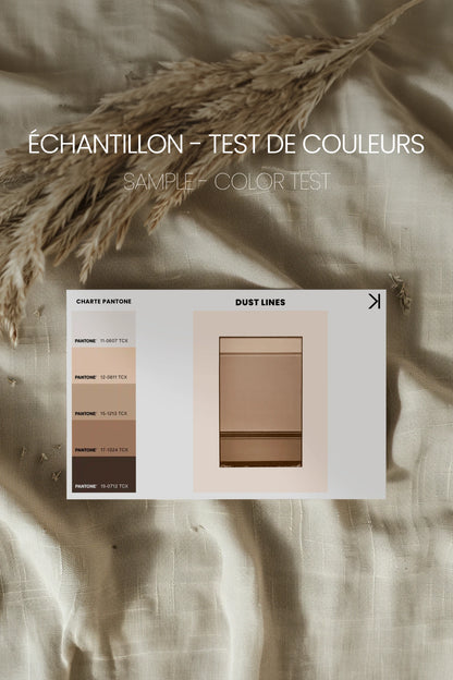 DUST LINES, Work on canvas, framed signature Atelier Dansereau