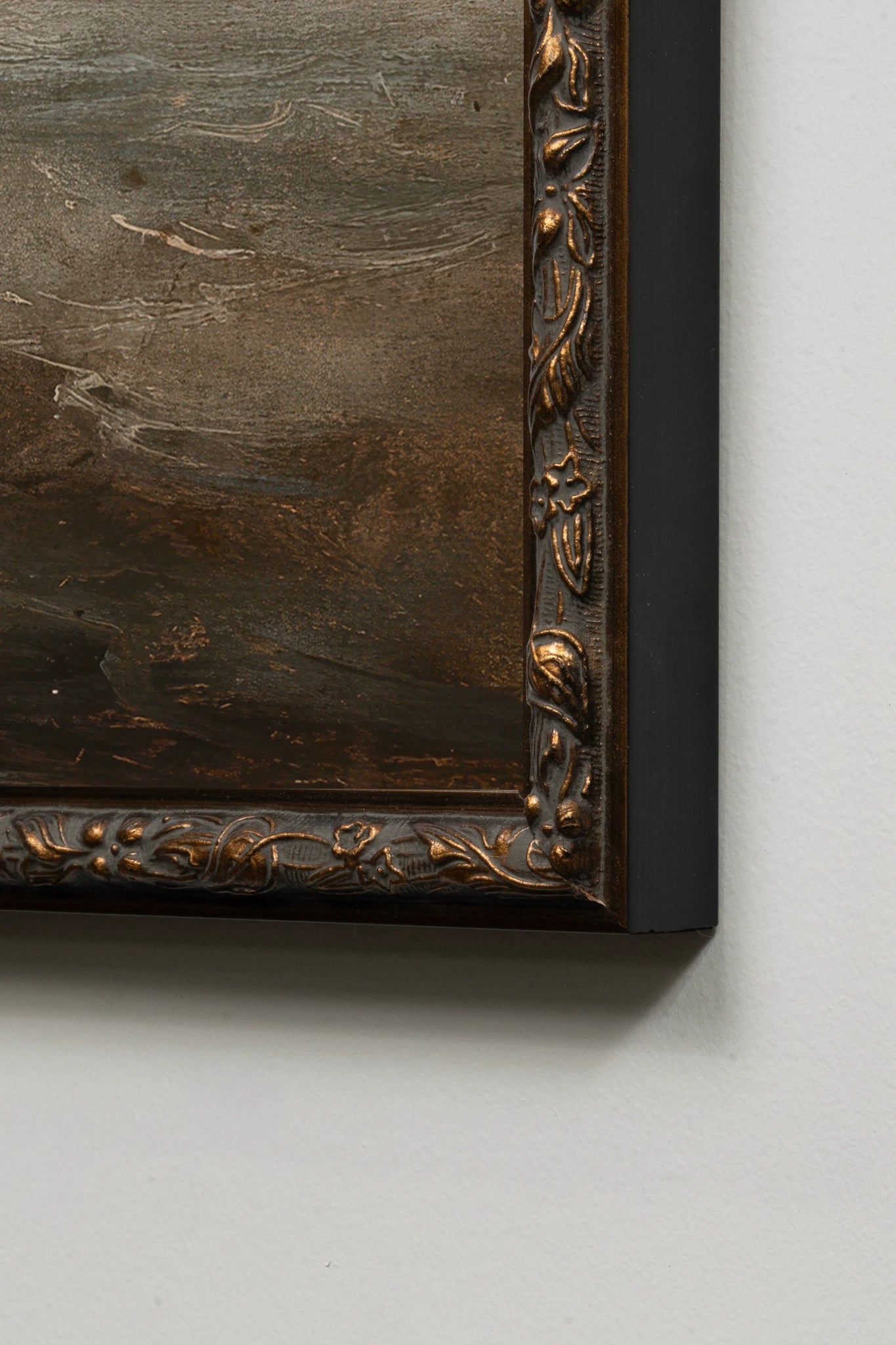AU GRÉ DU VENT, Oeuvre sur toile rigide, encadré Vintage Bronze