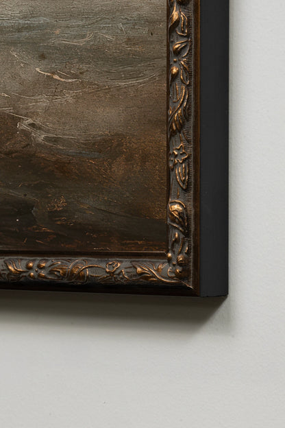 AU GRÉ DU VENT, Oeuvre sur toile rigide, encadré Vintage Bronze