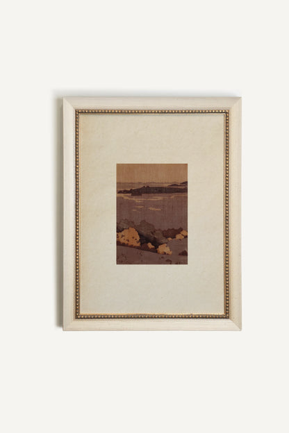 BROWNSTONE BAY, Work on canvas, framed signature Atelier Dansereau