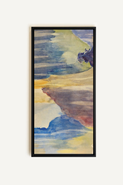 BETWEEN WAVES, Oeuvre sur toile étirée, encadré Noir