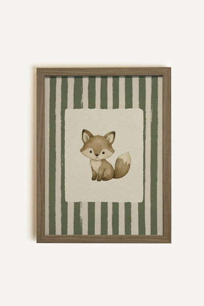 COMPAGNON DES BOIS, Oeuvre sur toile rigide, encadré brun chêne