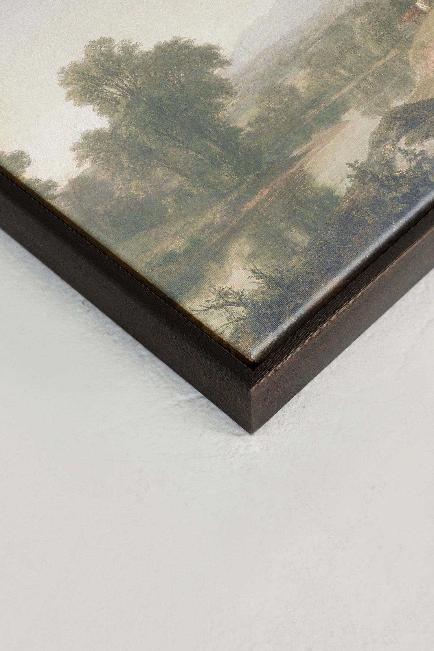 OLEKA CANVAS - BREATHER, Oeuvre sur toile étirée, encadré Brun Noyer