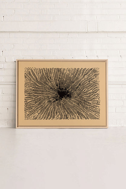 OLEKA CANVAS - ANCIENT ROOTS, Oeuvre sur toile étirée, encadré Naturel Clair