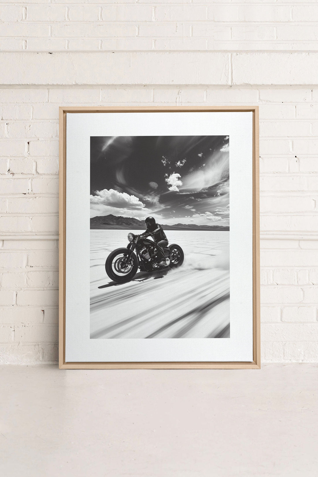 OLEKA CANVAS - DUNE DANCER, Oeuvre sur toile étirée, encadré Naturel Clair