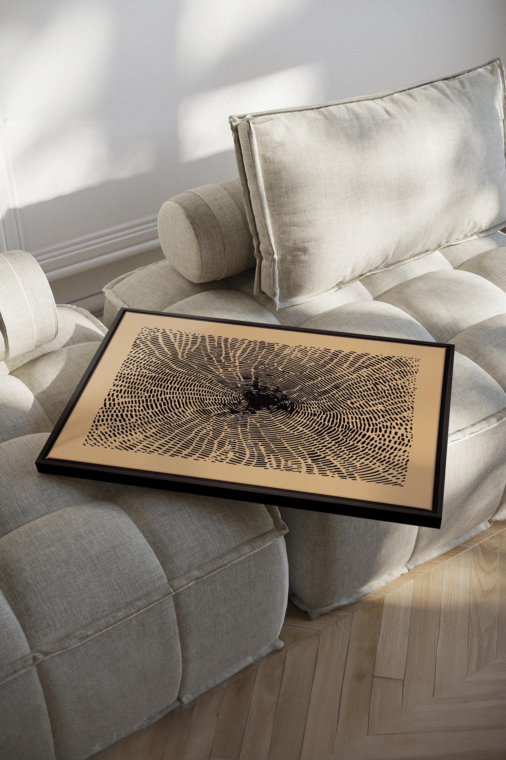 OLEKA CANVAS - ANCIENT ROOTS, Oeuvre sur toile étirée, encadré Noir