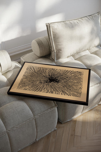 OLEKA CANVAS - ANCIENT ROOTS, Oeuvre sur toile étirée, encadré Noir