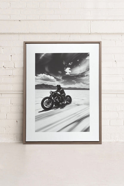 OLEKA CANVAS - DUNE DANCER, Oeuvre sur toile étirée, encadré Brun Chêne