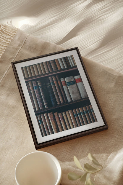 OLEKA CANVAS - SAVOIR OCCULTE, Oeuvre sur toile étirée, encadré Brun Noyer