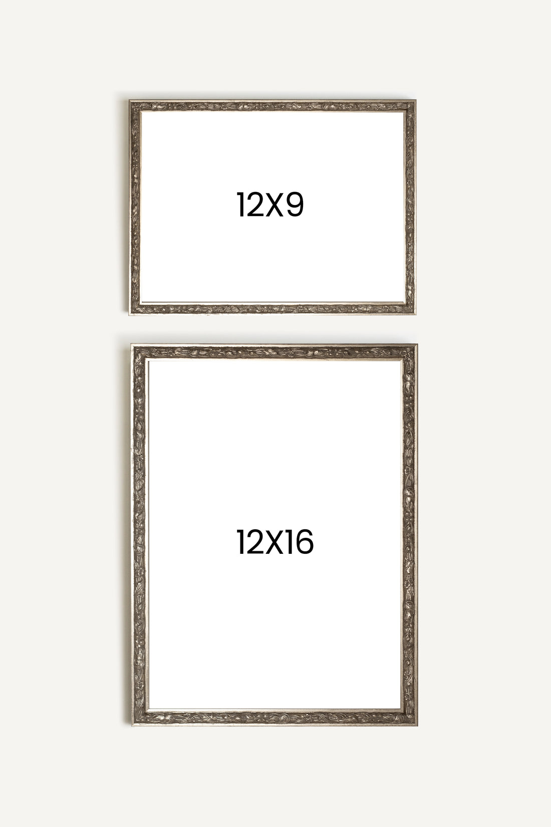 Flore du large Set, 2 works on rigid canvas, framed in silver
