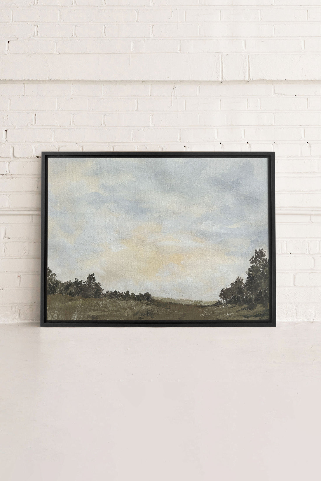 OLEKA CANVAS - FRESH SKIES, Oeuvre sur toile étirée, encadré Noir