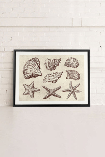 OLEKA CANVAS - COASTAL COLLECTION, Oeuvre sur toile étirée, encadré Noir