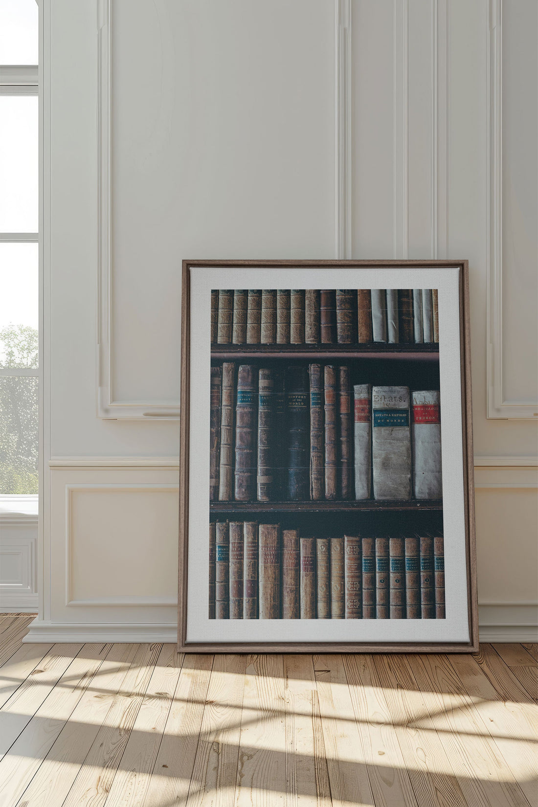 OLEKA CANVAS - SAVOIR OCCULTE, Oeuvre sur toile étirée, encadré Brun Chêne